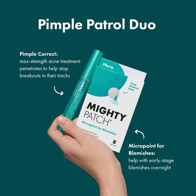 Hero Pimple Correct Pen - 0.34 fl oz: Facial Gel, Noncomedogenic, Contains Salicylic Acid, No Fragrance Added