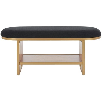 Iona Open Shelf Bench W/Cushion  - Safavieh