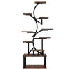 ACEPANO 69 in. H S-Shaped Corner 10-Tier Plant Stand with 5 Grow Lights for Living Room, Garden & Patio-Brown - 3 of 4