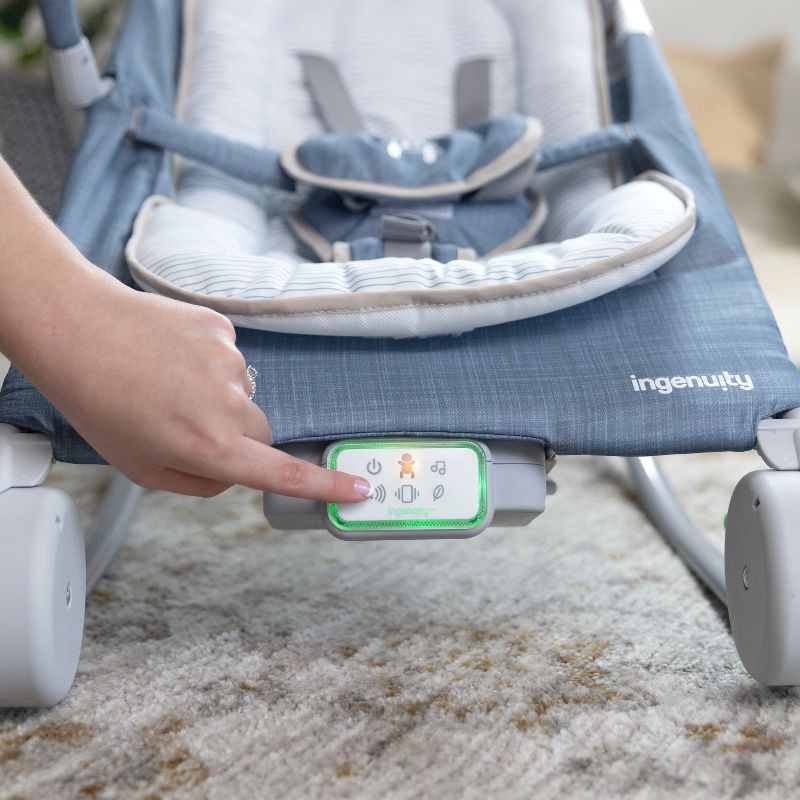 Ingenuity 2-in-1 Happy Belly Rock To Bounce Massage Baby Seat, 4 of 13