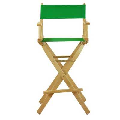 Green Bar Height Director's Chair-Natural