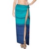 LA LEELA Women's Beachwear Sarong Bikini Skirt Swim Cover Up Swimwear Summer Wraps Swimsuit Beach Wrap Coverups for Women One Size Blue,Tie Dye - 3 of 4