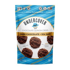 Undercover Dark Chocolate + Sea Salt Chocolate Quinoa Crisps - 3oz - 1 of 4