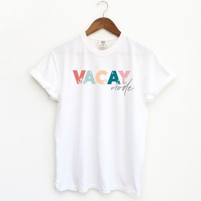 Simply Sage Market Women's Vacay Mode Colorful Short Sleeve Garment Dyed Tee