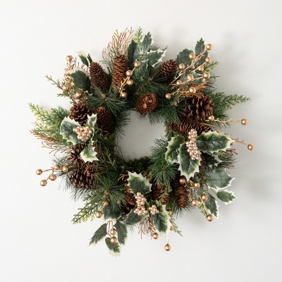 Green Wreath Bell - Small - TREND-ON-LINE