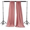 Slickblue Pack of 2 Polyester Backdrop Drapes – 96"H x 58"W, Rod Pocket, Semi Sheer, Serged Edges, 41 Colors Options - 2 of 3