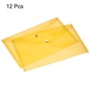 Unique Bargains Home Office Stationery Plastic Envelopes Document File Folder with Snap Button 12pcs - 3 of 4