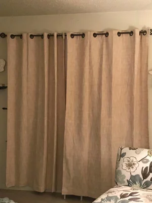 user image by Rosebud, 1pc Light Filtering Textured Weave Window Curtain Panel - Threshold™