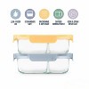 LunaLulinlk 3.4Cup 2 Pack Glass Meal Prep Sets Leak-Proof Glass Food Storage Containers with Airtight BPA-Free Plastic Lids - 3 of 4