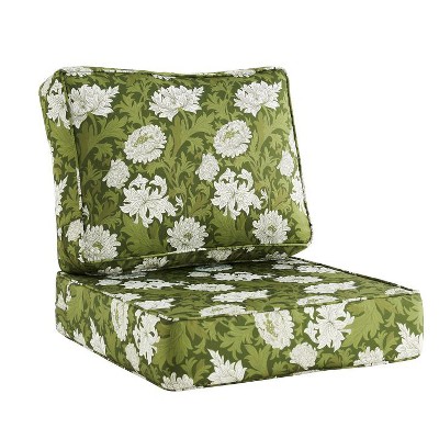 ARTPLAN Deep Seat Outdoor Cushion,Set 24"x24"x6" ,18x24" Bench Outdoor Chair Cushions, Polyester Fill Back for Patio Furniture ,Square