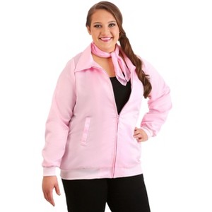 HalloweenCostumes.com Grease Plus Size Women's Pink Ladies Costume Jacket - 1 of 3