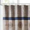 Jacquard Design and Embroidered Shower Curtain - 2 of 4