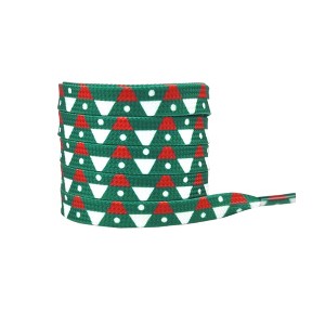 INSPIRE CHIC Christmas Flat Shoe Laces for Adults, Men, Him, Women, Teens, Christmas Decorations Shoestrings 1 Pair - 1 of 4