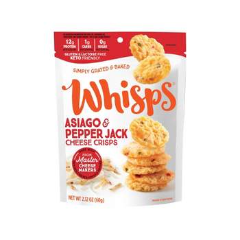 Whisps Asiago and Pepper Jack Cheese Crisps - 2.12oz