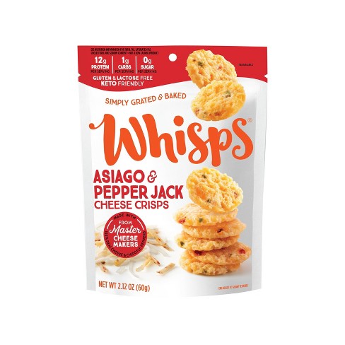 Whisps Asiago and Pepper Jack Cheese Crisps - 2.12oz - image 1 of 4
