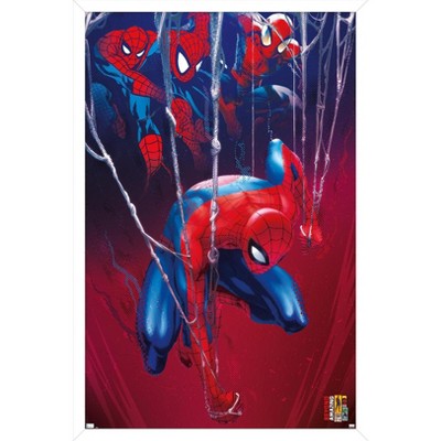 Trends International Marvel Comics Spider-Man: Beyond Amazing - In The Webs Framed Wall Poster Prints