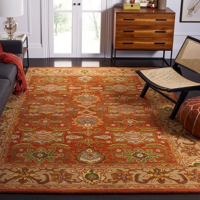 Light Blue Handmade Wool Tufted Rectangular Area Rug