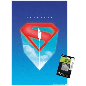 Trends International DC Comics Superman (2025) - Illustrated Shield Unframed Wall Poster Prints - 1 of 4
