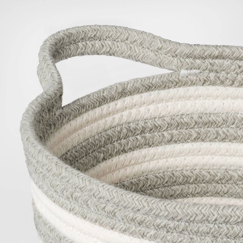 Striped Coiled Kids' Rope Basket - Pillowfort™, 4 of 11