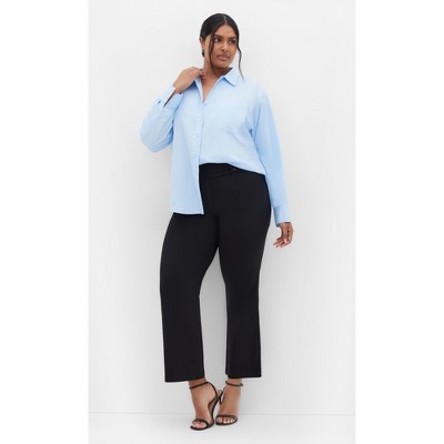 Women's Plus Size Bengaline Short Pant - black | CITY CHIC