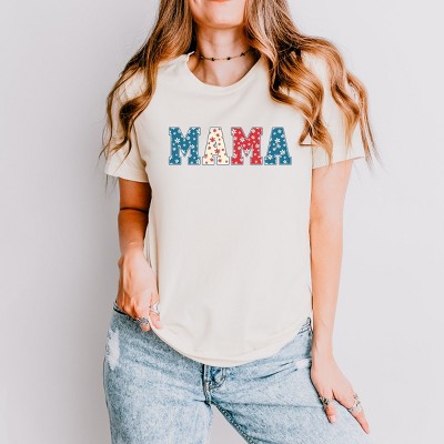 Simply Sage Market Patriotic Mama Floral Short Sleeve Tee