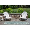Liora Manne Carmel  Indoor/Outdoor Rug  Aqua.. - 2 of 4