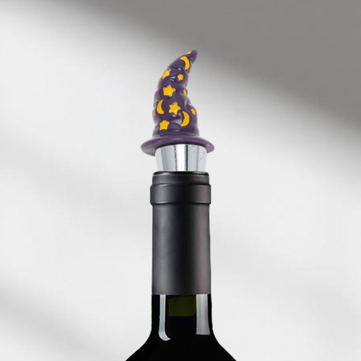 Unique Bargains Halloween Pointed Hat Silicone Stopper Aluminum Alloy TPE Resin 4.02"x1.10"x1.10" 1 Pc - thumbnail 5