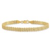 Black Bow Jewelry 14k Yellow Gold 4.5mm Diamond Cut Triple Rope Strand Bracelet - 3 of 4
