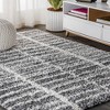 Susa Ogee Moroccan Trellis Shag Area Rug - JONATHAN Y - 4 of 4
