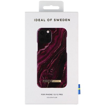 iDeal of Sweden Hard Case for Apple iPhone 12 and 12 Pro - Golden Plum Purple