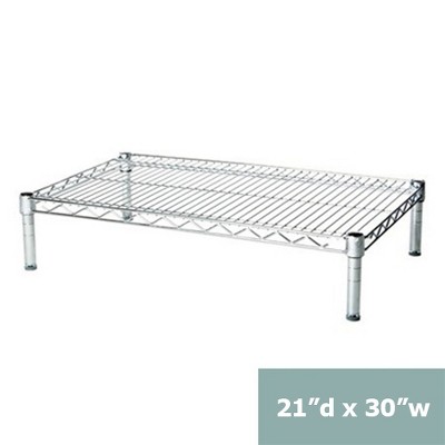Shelving.com Chrome Wire Shelving with 1 Tier Shelf -