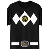 Power Rangers Black Ranger Men's Black Crew Neck Short Sleeve Cosplay Tee - 2 of 2