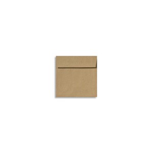 LUX 70 lb 6 1/4" x 6 1/4" Peel & Press Square Envelopes Grocery Bag Brown 500/Box 8530-GB-500 - 1 of 1