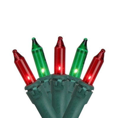 Brite Star 100ct Candy Cane Mini Christmas String Lights Red/Green - 36' Green Wire