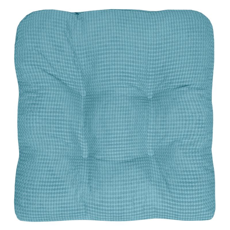 Crushed Memory Foam Tufted Chair Cushion Non Slip Microdot Rubber Back by Sweet Home Collection™, 4 of 8