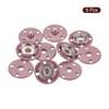 Unique Bargains Alloy Invisible Durable High Hardness Buckle Fasteners Press Studs Buttons 5 Pcs - 3 of 4