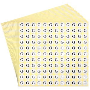Unique Bargains Scrapbooking Crafts Round Self-Adhesive Alphabet Letter Stickers 15 Pcs - 1 of 4
