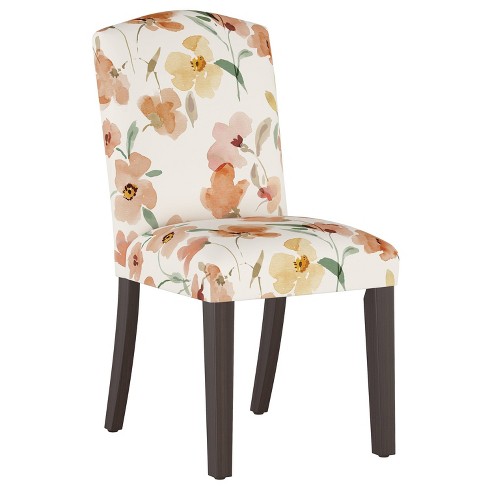 Skyline Furniture Alex Camel Back Dining Chair Ginny Floral Harvest ...