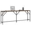 vidaXL Console Table Smoked Oak 78.7 in.x11.4 in.x29.5 in. Engineered Wood - 3 of 4