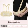 Unique Bargains Maternity Belt Abdomen Back Support Pregnancy Band with Shoulder Strap Beige 1PC - 2 of 4