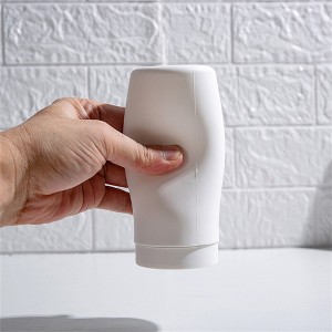 Silicone Refillable Soap Dispenser for Kitchen Sink,Empty Bottle Squeeze Dispenser, Dish Washing Liquid Dispenser for Bathroom Kitchen White - 1 of 4