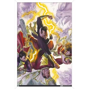 Trends International DC Comics Justice League - Black Adam and Shazam Framed Wall Poster Prints - 1 of 4
