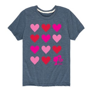 Boys' - Barbie - Barbie Heart Grid Short Sleeve Graphic T-Shirt - 1 of 4