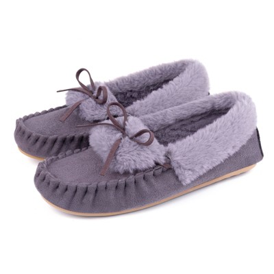 RockDove Women's Naomi Faux Fur Moccasin Slipper