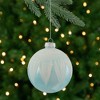 Northlight 4" Blue and White Glass Ball Christmas Ornaments - image 2 of 4