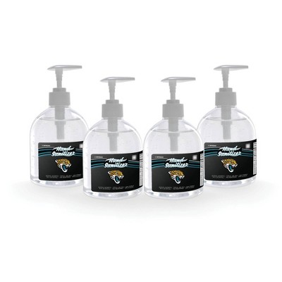 NFL Jacksonville Jaguars 16oz Pump Top Hand Sanitizer - 4pk