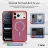 iHome Magsafe Velo Case for iPhone 17 Pro Max, Shockproof, MagSafe Compatible, Camera Guard, Pink - 2 of 4