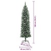 vidaXL Artificial Slim Christmas Tree with 300 LEDs Green 70.9 - 4 of 4
