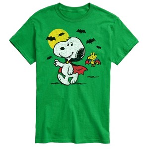 Men's - Peanuts - Vampire Snoopy Woodstock Short Sleeve Graphic T-Shirt - 1 of 4
