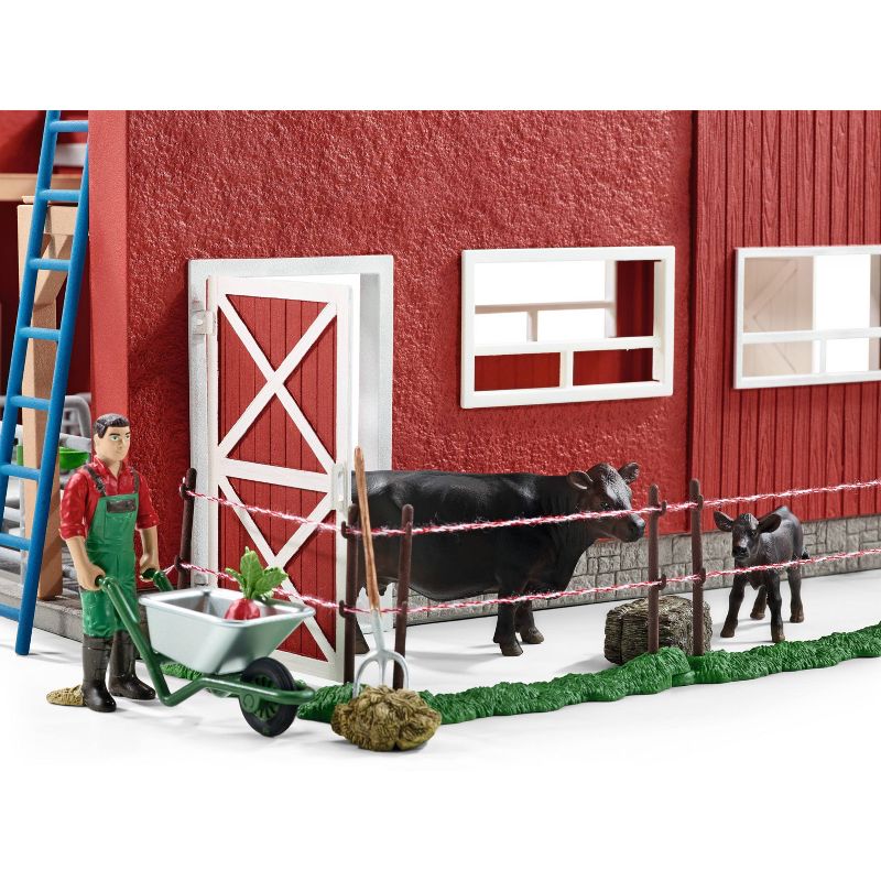 Schleich Large Red Barn with Animals and Accessories, 6 of 13